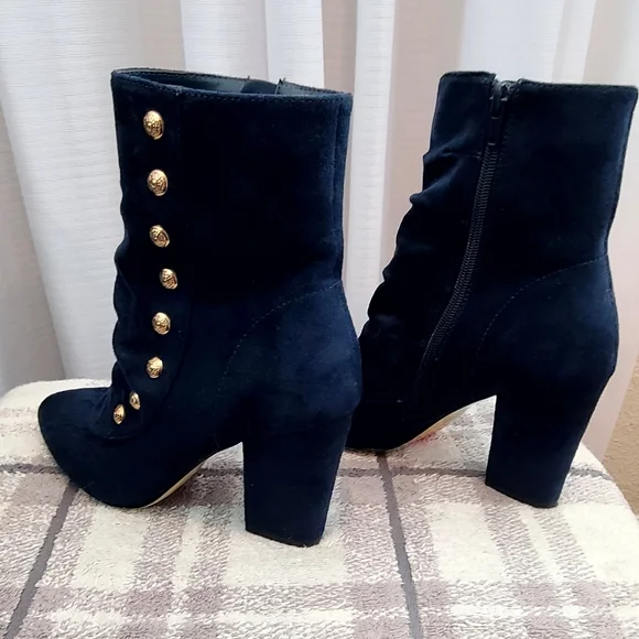 Belle Vita size 6, teal suede, ankle boots - Picture 3 of 5